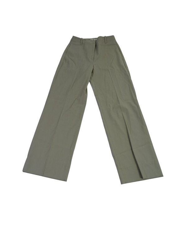 Banana Republic Pants - Banana Republic Women Wool Blend Wide Leg Pants Tan Size 4 Flat Front Pockets